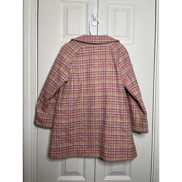 Britannical Girls Islington Coat Highgate Tweed Blossom Check Size 6-7 - Picture 7 of 9